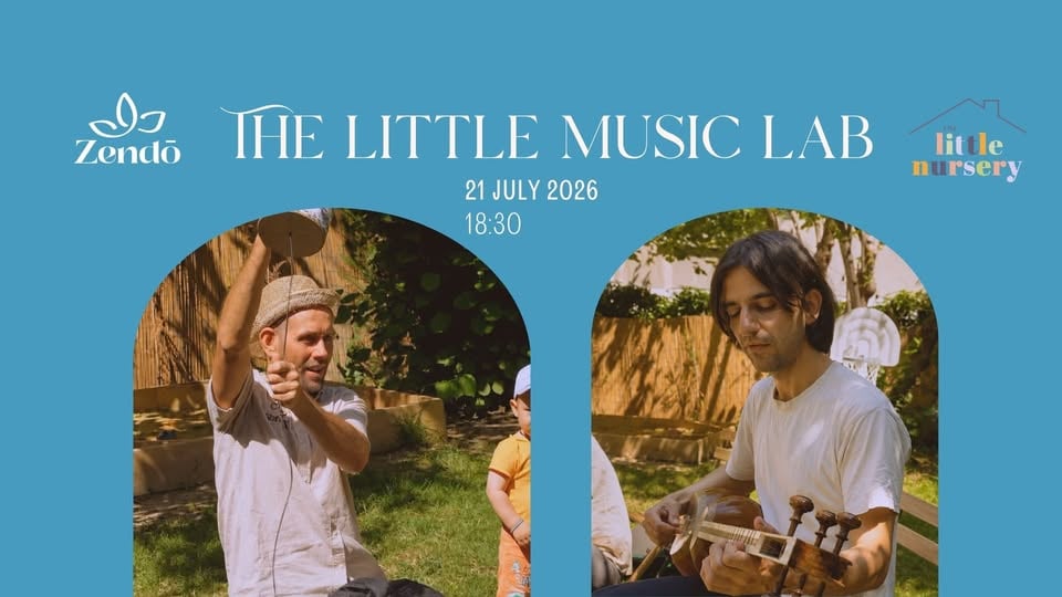 Плакат: The Little Music Lab с Бъни и Косьо