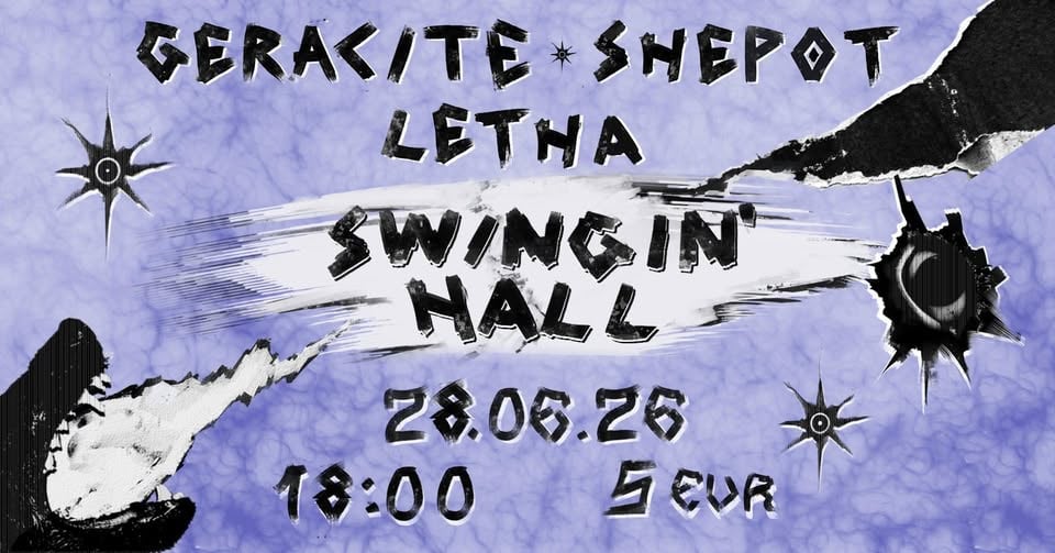 Плакат: Shepot | Geracite | Letha LIVE at Swingin’ Hall