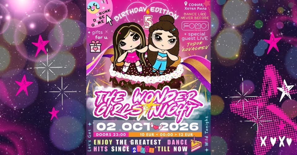 Плакат: 02 OCT |🔥The Wonder Girls B-DAY🍰Night @FOMO_the_club