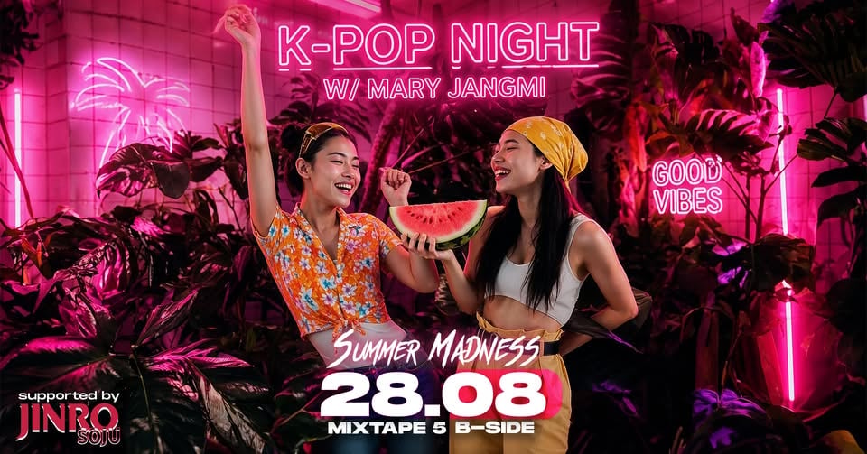 Плакат: K-Pop Night with Mary Jangmi / Club Mixtape 5 / 28.08