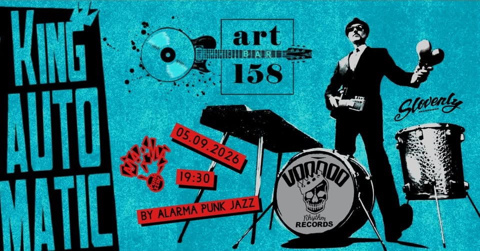 Плакат: KING AUTOMATIC [rock'n'roll, Voodoo Rhythm] :: Live at Art Bar 158 :: 05.09.2026