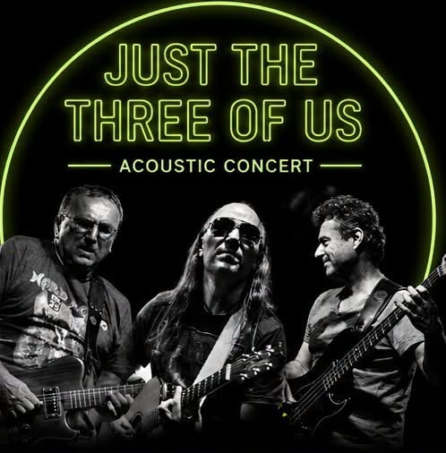 Плакат: "Just the three of us" на живо в Delta blues bar