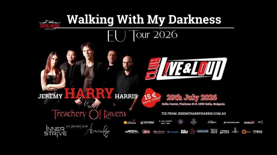 Плакат: Live & Loud - Walking With My Darkness - European Tour