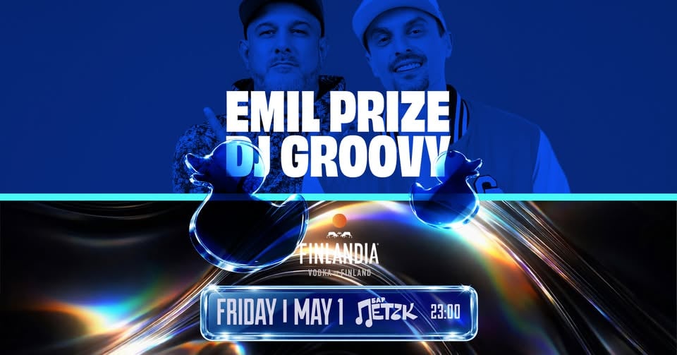 Плакат: EMIL PRIZE x DJ GROOVY - Бар Петък - 01.05.2026