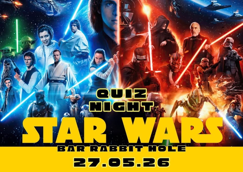 Плакат: STAR WARS QUIZ NIGHT EN + BG 27.05
