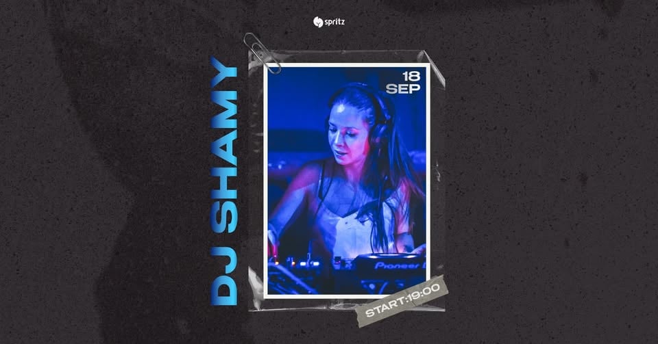Плакат: DJ SHAMY @ SPRITZ BAR | 18.09