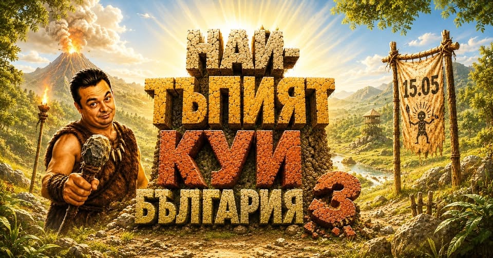 Плакат: Най-тъпият куиз в България | Изисква липсва на обща култура