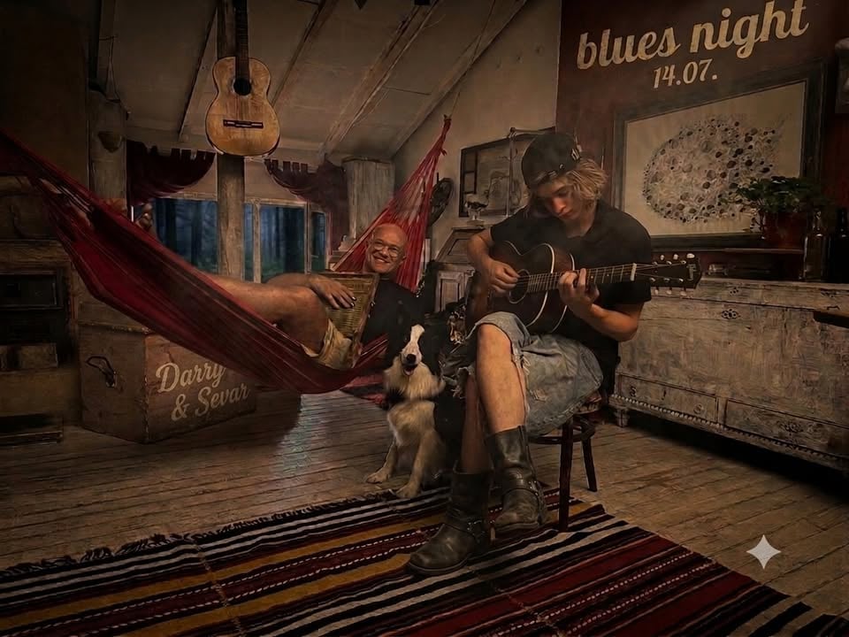Плакат: Blues and Rock n’ Roll with Darry & Sevar