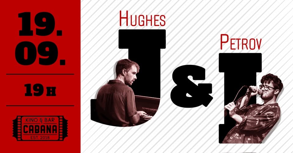 Плакат: Jack Hughes & Ivaylo Petrov Live | Swing & Blues Dance - 19 септември - Кино Кабана
