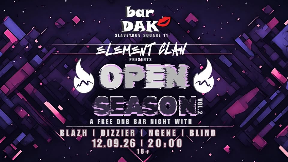 Плакат: OPEN SEASON Vol.2 @ BarDak