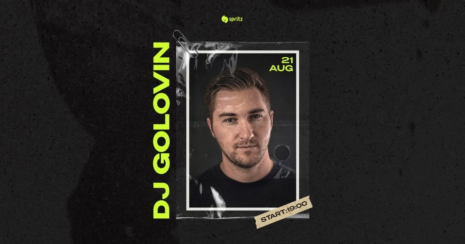 Плакат: Spritz is back! | DJ GOLOVIN | 21.08