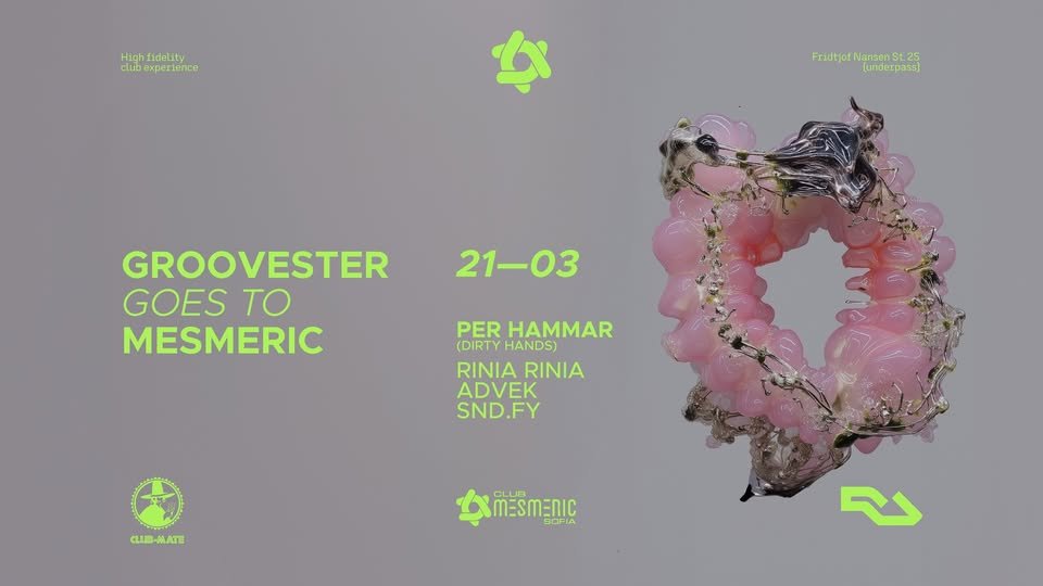 Плакат: Groovester goes to Mesmeric