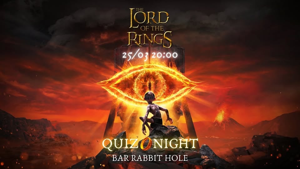 Плакат: LORD OF THE RINGS QUIZ - Tolkien Reading Day (EN + BG)