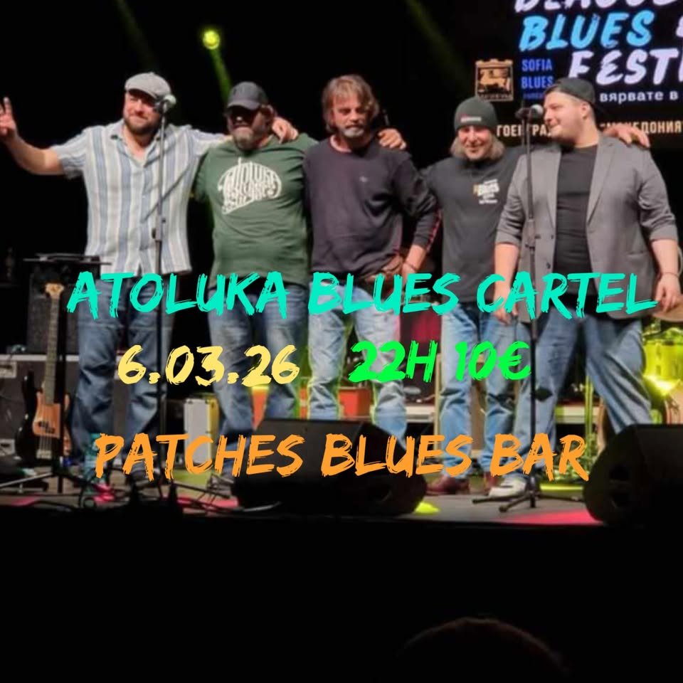 Плакат: Atoluka Blues Cartel @ Patches Blues Bar