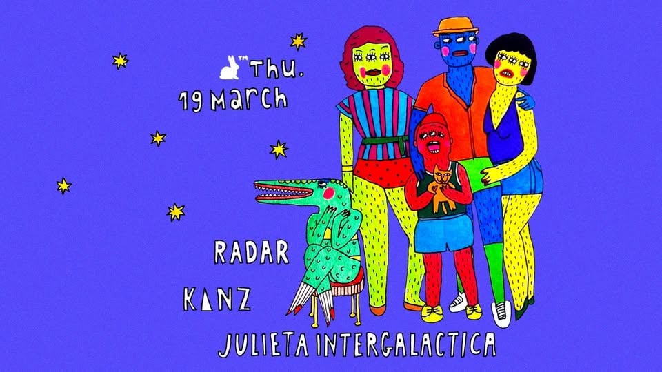 Плакат: RadaR, Kanz & Julieta Intergalactica