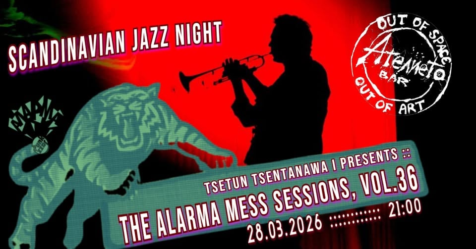 Плакат: ТИГРОПОЛАГАНЕ №36 :: скандинавска джаз събота в "Ателието" :: 28.03.2026