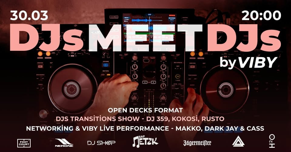 Плакат: DJs meet DJs by VIBY