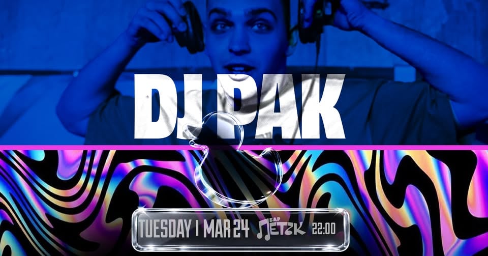 Плакат: DJ PAK - Бар Петък - 24.03.2026