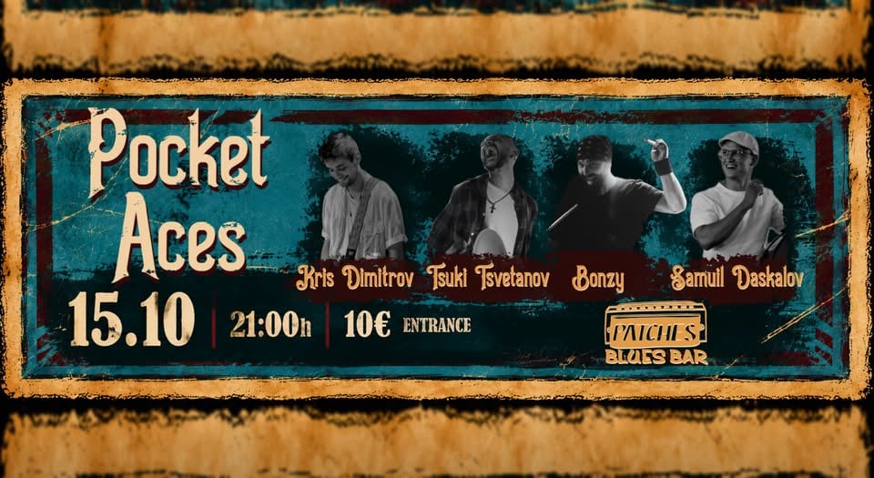 Плакат: POCKET ACES @ Patches Blues Bar