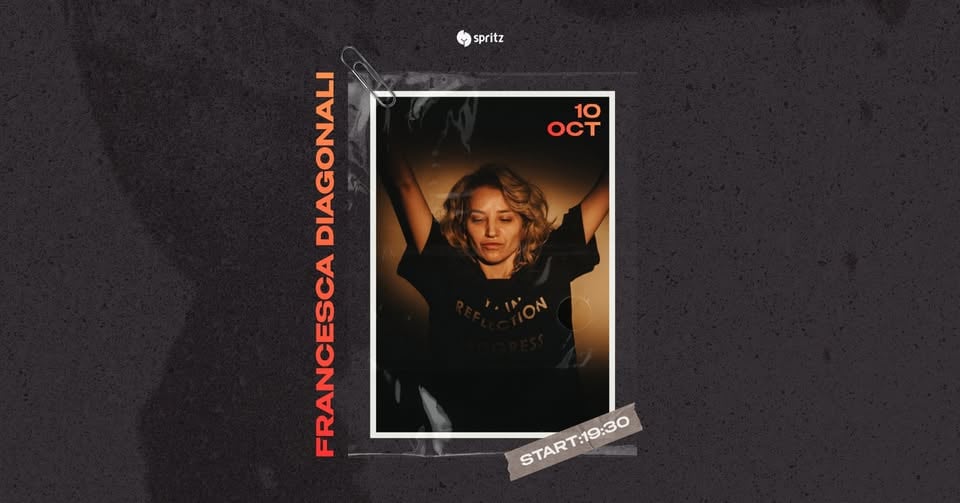 Плакат: FRANCESCA DIAGONALI @ SPRITZ BAR | 10.10