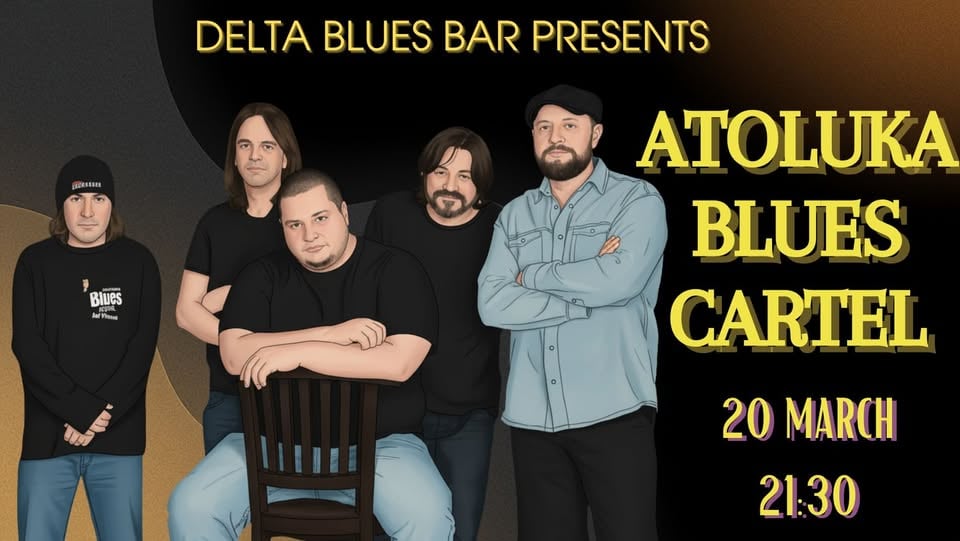 Плакат: Atoluka Blues Cartel at Delta Blues Bar