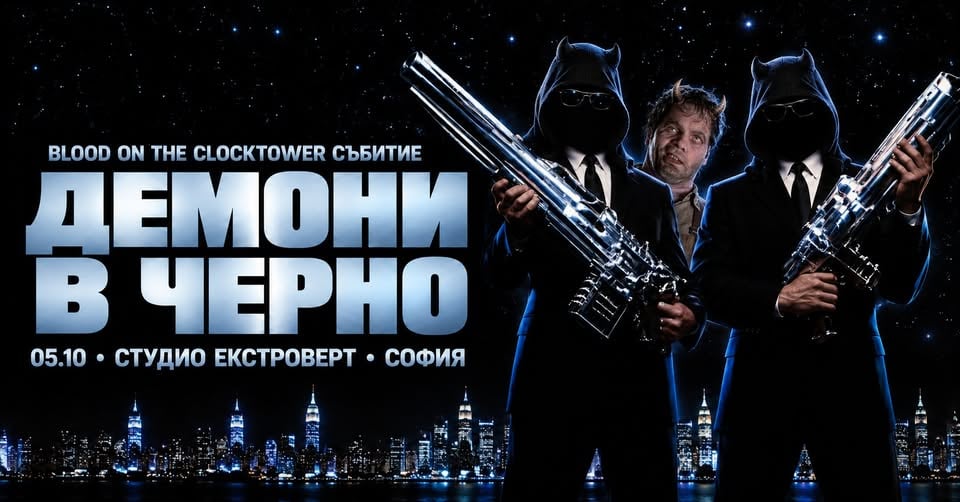Плакат: Демони в черно | Blood on the Clocktower