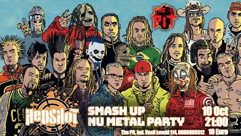Плакат: Hedshot SMASH UP Nu-Metal Party