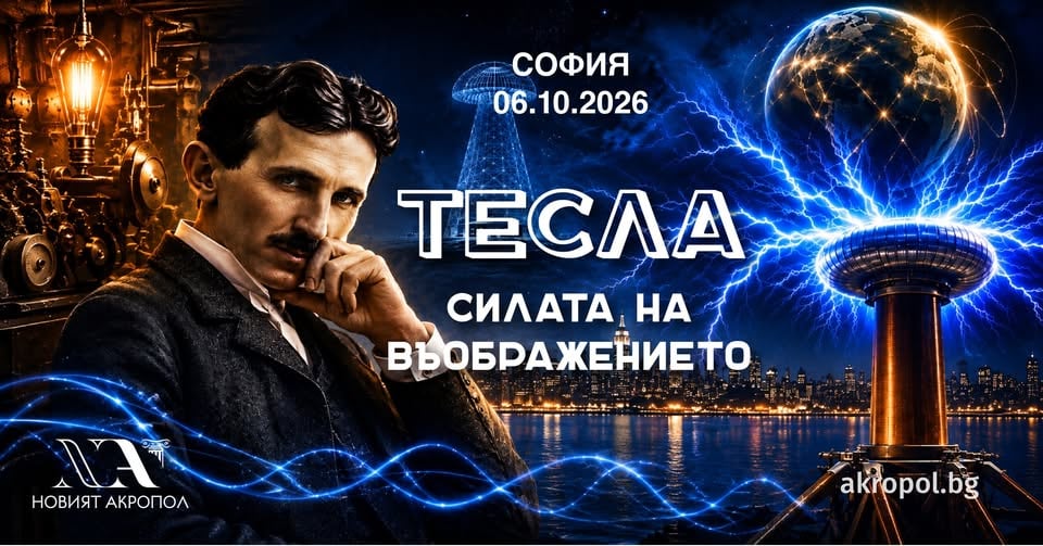 Плакат: НИКОЛА ТЕСЛА: Силата на Въображението