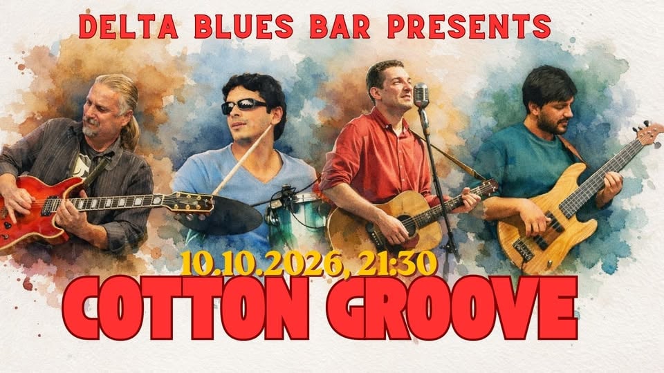 Плакат: Cotton Groove at Delta Blues Bar