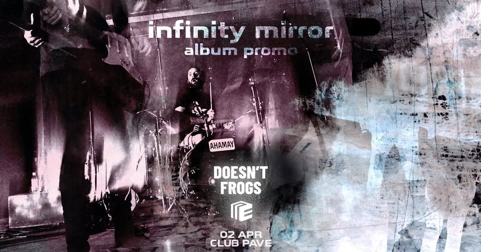 Плакат: Doesn't Frogs live at PAVE (album promo)