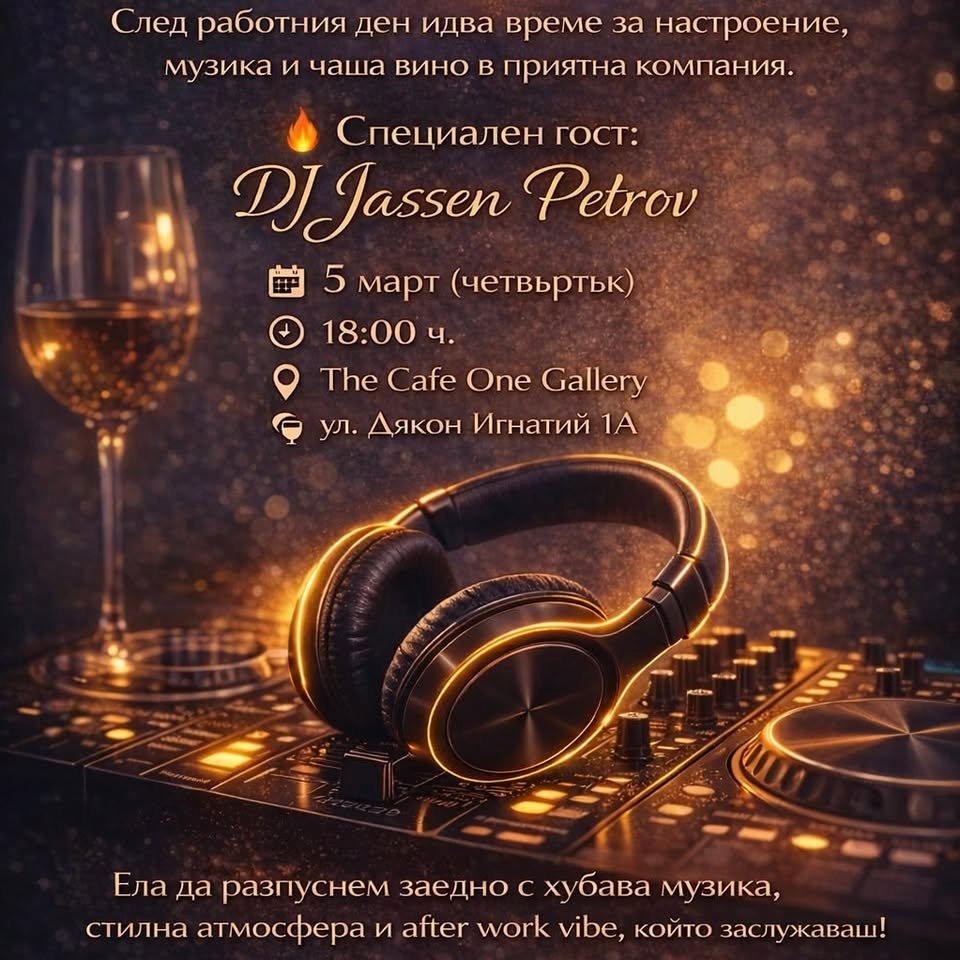 Плакат: DJ Party after work with Jassen Petrov