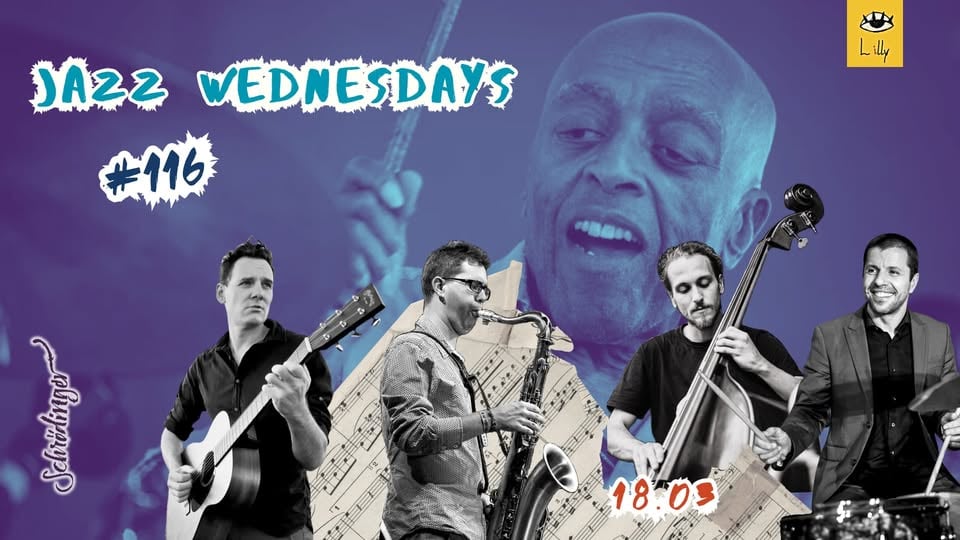 Плакат: Schroedinger Jazz Wednesdays #116 - 100 years jazz drummer Roy Haynes