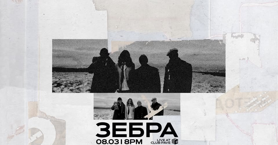 Плакат: ЗЕБРА live at PAVE