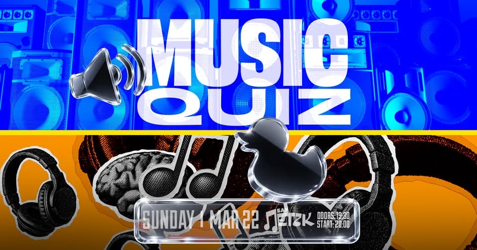 Плакат: MUSIC QUIZ - Бар Петък - 22.03.2026