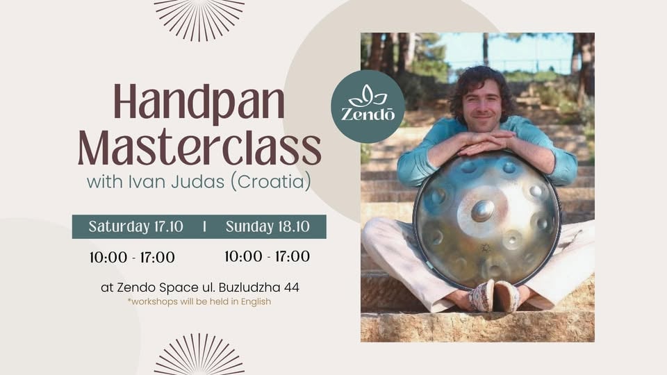 Плакат: Handpan Masterclass with Ivan Judas in Sofia