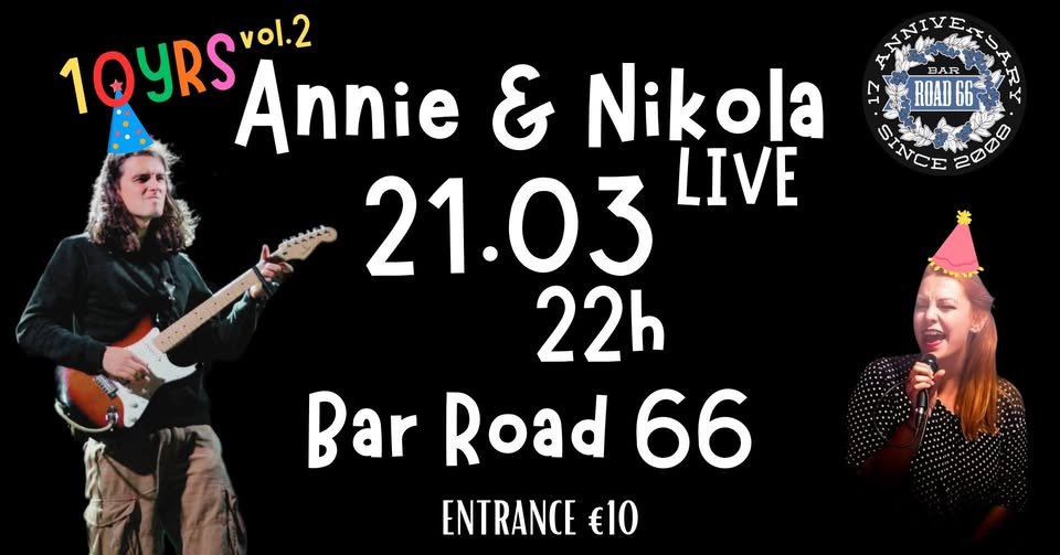 Плакат: Annie&Nikola 10 Yrs Vol.2 @ Road 66