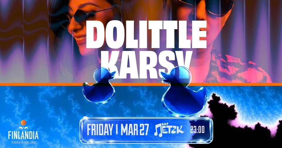 Плакат: DOLITTLE x KARSY - Бар Петък - 27.03.2026