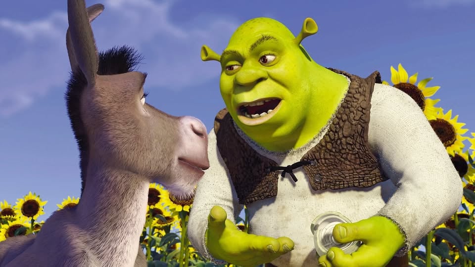 Плакат: Шрек на 25 години / Shrek (2001)