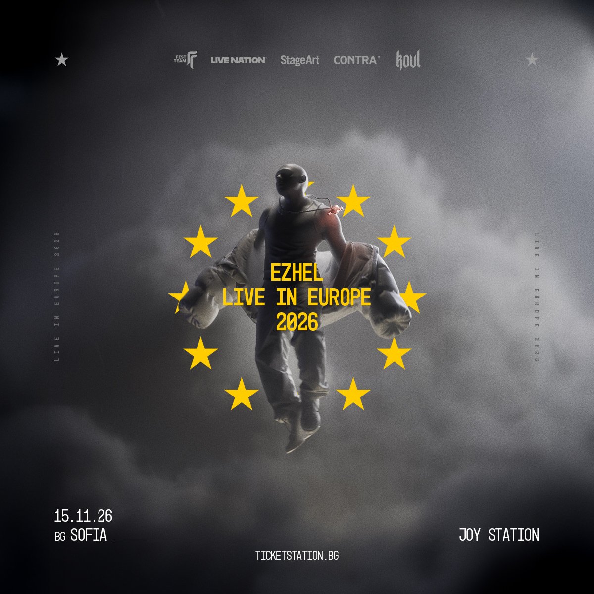 Плакат: Турската рап сензация Ezhel с нов концерт у нас на 15 ноември 2026