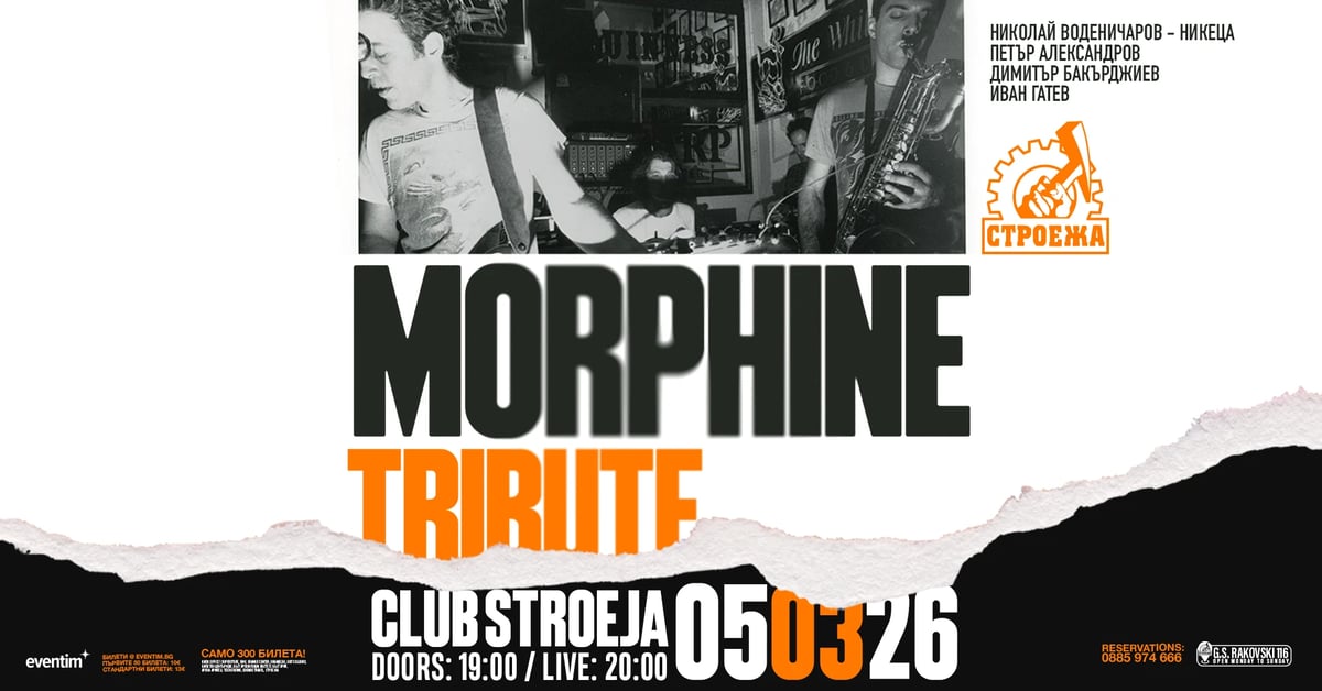 Плакат: MORPHINE Live Tribute