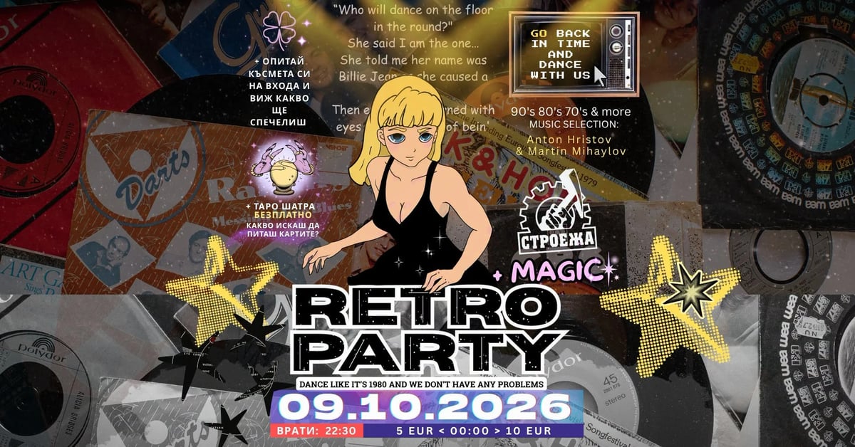 Плакат: Retro party