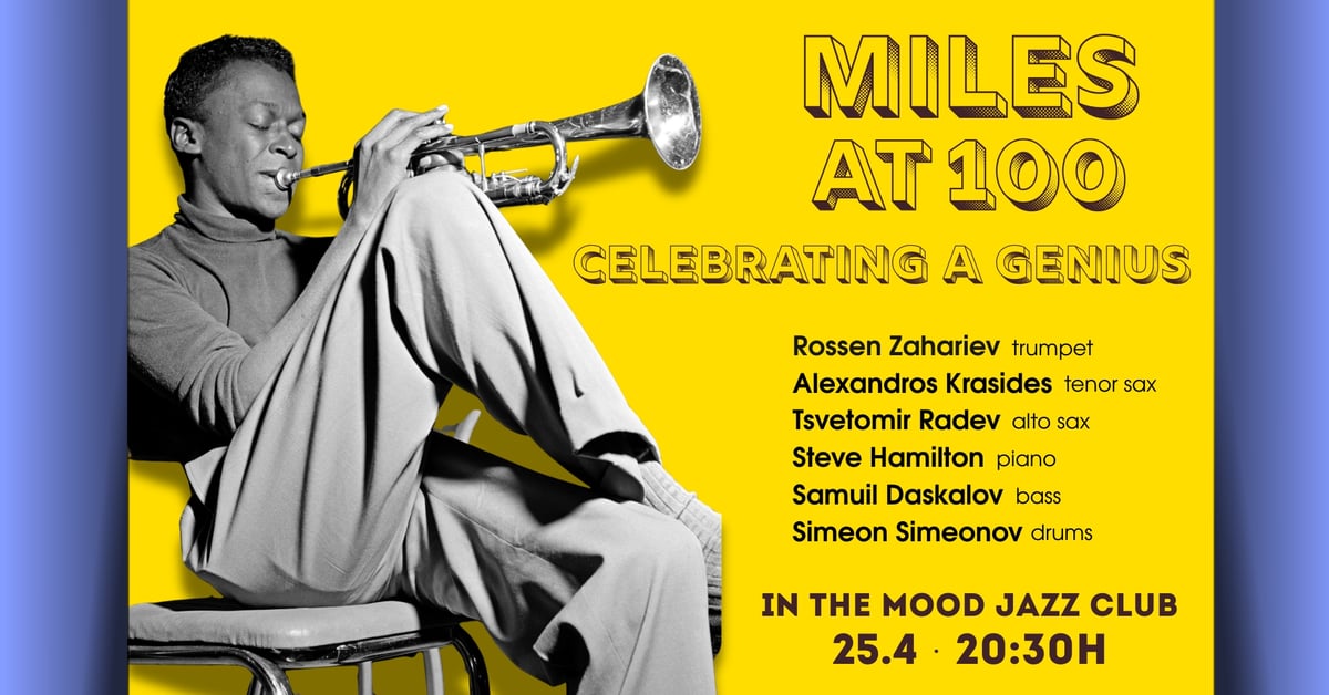 Плакат: 🎺MILES AT 100: Celebrating a Genius