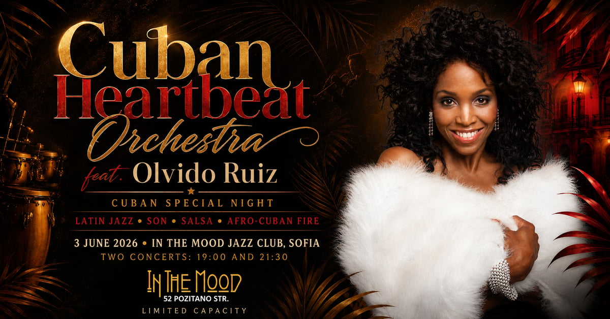 Плакат: CUBAN HEARTBEAT ORCHESTRA feat. Olvido Ruiz - Cuban Special Night 🪇🔥 First Show