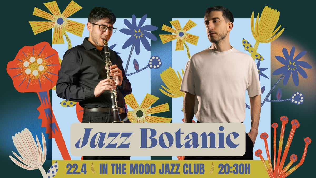 Плакат: JAZZ BOTANIC - Ivan Shopov & Tsvetomir Radev 🌿🎧