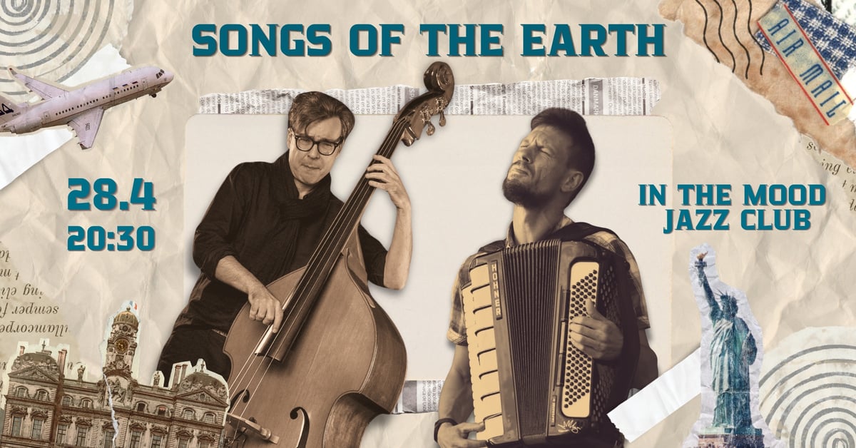 Плакат: Songs of the Earth: A Dialogue Between Bass & Accordion 🪗✨