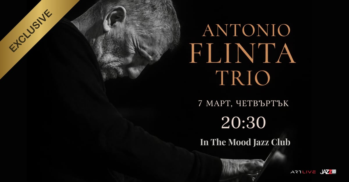 Плакат: 🎹 Antonio Flinta Trio - Modern European Jazz with Latin Roots