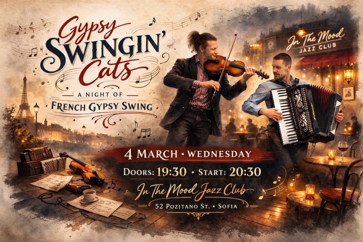 Плакат: Gypsy Swingin’ Cats - A Night of French Gypsy Swing