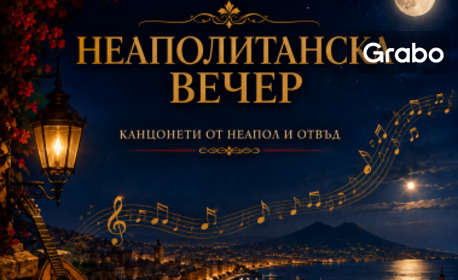 Плакат: Неаполитанска вечер - канцонети от Неапол и отвъд