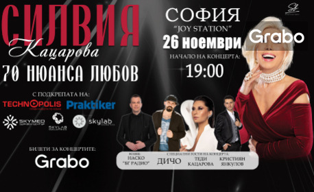 Плакат: Концерт на Силвия Кацарова - София