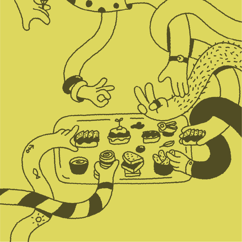Плакат: SNACK PLATE PARTY
